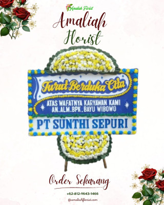 Papan Bunga Duka di Sukowono