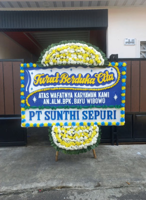 Papan Bunga Duka di Sukowono