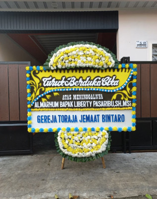 Papan Bunga Duka di Sukowono